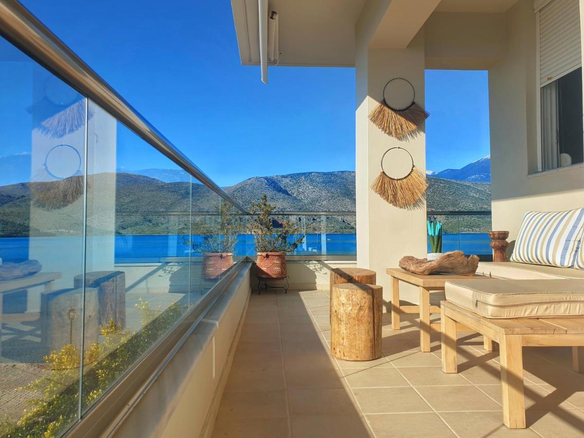 Boho Beach House In Itea-Delphi Екстер'єр фото